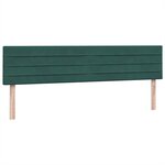 vidaXL Sommier à lattes de lit et matelas vert foncé 180x210cm velours