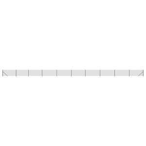 vidaXL Clôture en treillis métallique avec bride vert 1x25 m