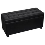 Pouf de rangement cuir synthétique 87 5 x 36 x 41 cm noir 02_0021240