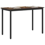 vidaXL Table de salle à manger / Table de repas MÉTAL