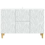 vidaXL Buffet Blanc 89 x 34 5 x 60 cm Bois d'ingénierie