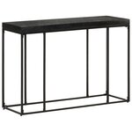 vidaXL Table console Noir 110x35x76 cm Bois d'acacia et de manguier