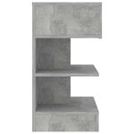 vidaXL Table de chevet Gris béton 40x35x65 cm Bois d’ingénierie