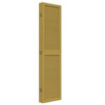 vidaXL Cloison de séparation 6 panneaux marron bois paulownia massif