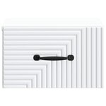 vidaXL Cabinet de chevet mural avec tiroir Blanc 34 5 x 33 x 20 cm