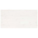 vidaXL Dessus de table blanc 100x60x2 5 cm bois de pin massif