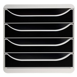 Module De Classement Big Box 4 Tiroirs Office - Noir - Exacompta