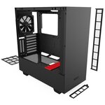 NZXT H510i Verre trempé USB 3.1 RGB Noir-Rouge