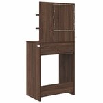 vidaXL Tables de maquillage pour chambre Chêne brun 80 x 39 6 x 135 cm