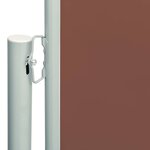 vidaXL Auvent latéral rétractable de patio 180x600 cm Marron