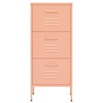 vidaXL Armoire de rangement Rose 42 5x35x101 5 cm Acier