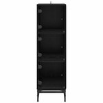 vidaXL Haut Armoire Chêne noir 35 x 37 x 117 cm Bois d'ingénierie