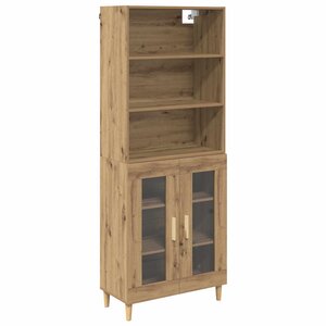 vidaXL Haut Armoire Chêne artisanal 69 5 x 32 5 x 180 cm