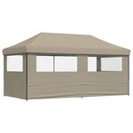 vidaXL Tente de fête Taupe 292 x 580 x 315 cm Tissu Oxford