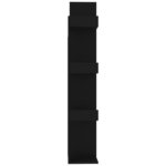 vidaXL Bibliothèque Noir 48x25 5x140 cm Bois d’ingénierie