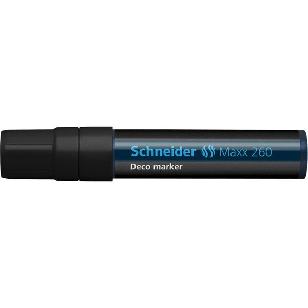 Marqueur à craie maxx 260 pointe large 5-15 mm noir x 10 schneider