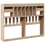 vidaXL Tête de lit avec rangement 150 cm bois massif de pin