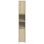 vidaXL Ensemble de meubles de salle de bain 4 Pièces chêne sonoma