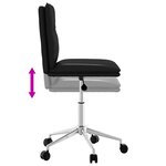 vidaXL Chaises à manger lot de 4 noir similicuir