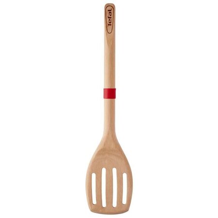 TEFAL Spatule à angle Ingenio - Bois hêtre et silicone platinium - 32 cm