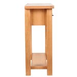 vidaXL Table console avec 2 tiroirs 83x30x73 cm Bois de chêne massif