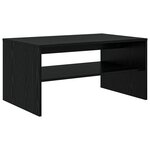 vidaXL Table basse Chêne noir 80 x 50 x 40 cm Bois d'ingénierie