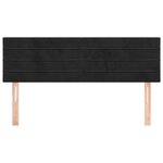 vidaXL Têtes de lit 2 Pièces Noir 72x5x78/88 cm Velours
