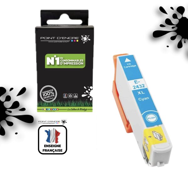 24XL - Eléphant - CYAN - Grande capacité