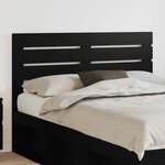 vidaXL Tête de lit Chêne noir 160 cm Bois d'ingénierie