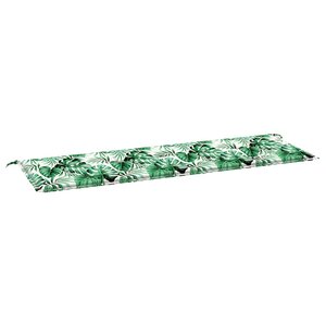 vidaXL Coussin de banc de jardin Vert 150 x 50 x 4 cm Tissu Oxford