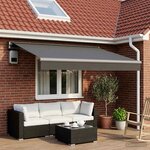 vidaXL Toile de rechange pour auvent Anthracite 500 × 300 cm Polyester