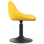 vidaXL Chaises à manger pivotantes lot de 6 jaune moutarde velours