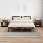 vidaXL Meuble TV 2 Pièces Chêne fumé 50 x 35 x 45 cm Bois d'ingénierie