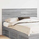 vidaXL Tête de lit Gris Sonoma 160 cm Bois d'ingénierie