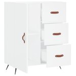 vidaXL Buffet blanc 69 5x34x90 cm bois d'ingénierie