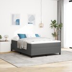 vidaXL Lit à ressort léger Gris clair 140x200 cm Tissu en CORDUROY