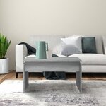 vidaXL Table basse Sonoma gris 68x50x38 cm Bois d'ingénierie