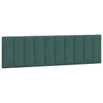 vidaXL Cadre de lit avec lumières LED vert foncé 180x200 cm velours