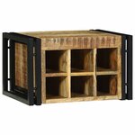 vidaXL Étagère à vin 46 x 35 x 27.5 cm Bois de manguier massif