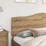 vidaXL Tête de lit Chêne artisanal 180 cm Bois d'ingénierie