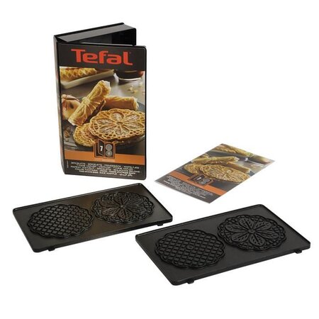 Tefal lot de 2 plaques bricelets - snack collection - xa800712