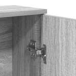 vidaXL Meuble de salle de bain avec porte-rouleau sonoma gris