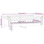 vidaXL Lit de jour sans matelas blanc 90x200 cm similicuir