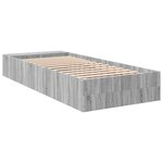 vidaXL Cadre de lit sonoma gris 90x200 cm bois d'ingénierie