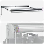 vidaXL Auvent rétractable automatique beige 300x250 cm