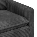 vidaXL Ensemble de Canapés 2 Pièces Gris foncé Polyester