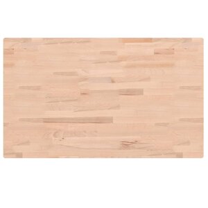 vidaXL Dessus de table 100x60x4 cm rectangulaire bois massif de hêtre
