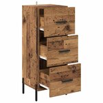 vidaXL Buffet Bois ancien 34 x 34 5 x 90 cm Bois d'ingénierie