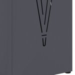 vidaXL Porte-parapluie Anthracite 15 5 x 15 5 x 49 cm Métal