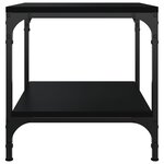 vidaXL Tables d'appoint 2 Pièces Noir 40x40x40 cm Bois d'ingénierie